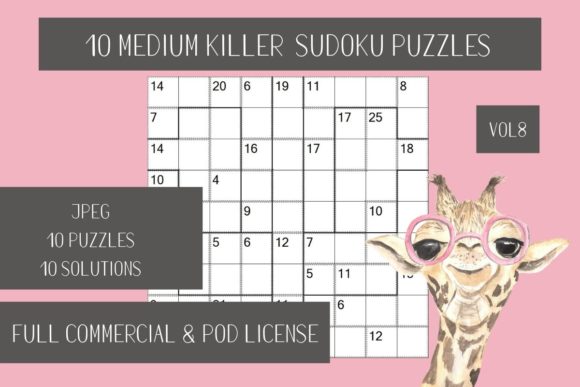 10 Medium Killer Sudoku Vol.8: A Practical Resource for Puzzle Creators and Enthusiasts