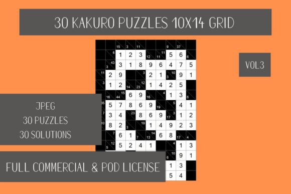 30 Kakuro Puzzles Grid Vol.3: A Versatile Resource for Logic and Print Projects