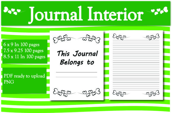 Cute Journal Interior: Floral Designs for Practical Planning and Creative Expression
