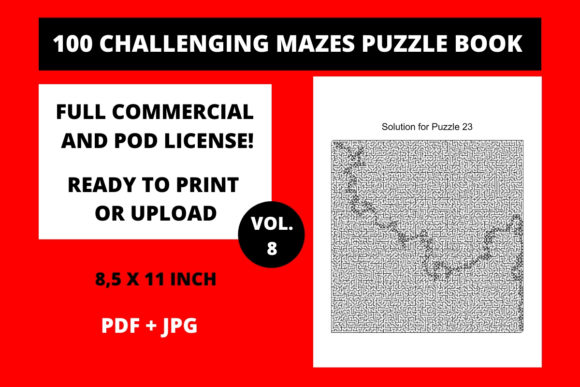 Design Assets: 100 Challenging Mazes Vol8