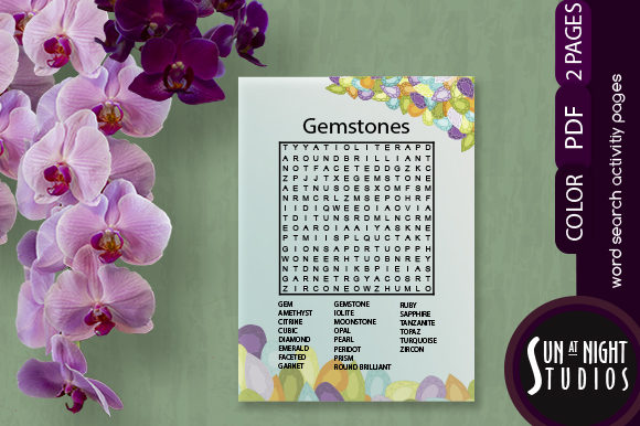 Gemstone Word Search Activity: Practical Uses for Printables and Digital Content