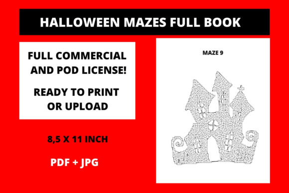 Halloween Mazes Full Book: A Versatile Resource for Activity Creators and Educators