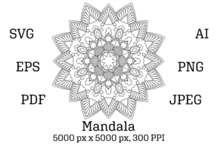 Mandala 03: A Versatile Design Asset for KDP and Commercial Print Projects