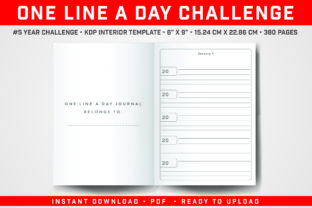 One Line a Day 5 Years Challenge: A Practical Approach to Lasting Memory Keeping