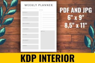 Strategic Implementation of Weekly Planner KDP Interior for Low-Content Publishing