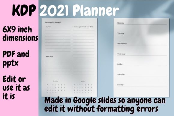 Streamlining Low-Content Publishing: The Strategic Value of a 2021 Planner Template for KDP